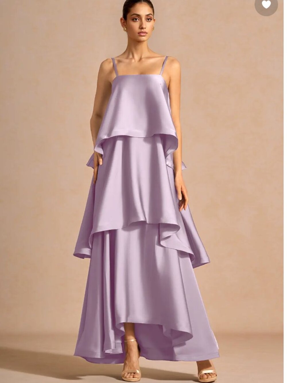 Azazie Atelier Itasca Frosted Lilac Maxi Dress